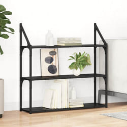 Étagère Murale Chêne Noir 80 X 21 X 78,5 Cm Bois D'Ingénierie Vidaxl