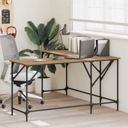 Bureau Chêne Artisanal 149 X 149 X 75 Cm Bois D'Ingénierie Vidaxl