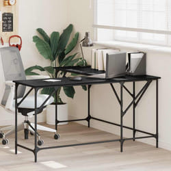 Bureau Chêne Noir 149 X 149 X 75 Cm Bois D'Ingénierie Vidaxl