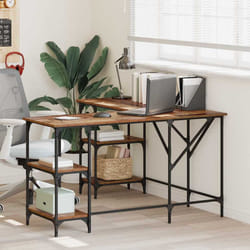 Bureau Bois Ancien 139 X 139 X 75 Cm Bois D'Ingénierie Vidaxl