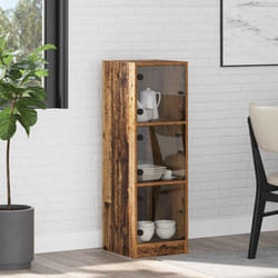 Haut Armoire Bois Ancien 35 X 37 X 109 Cm Bois D'Ingénierie Vidaxl