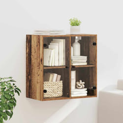 Meuble Mural Bois Ancien 68 X 37 X 68,5 Cm Bois D'Ingénierie Vidaxl