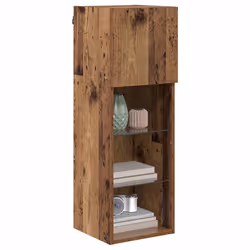 Meubles Tv Muraux 2 Pcs Bois Ancien 30,5 X 30 X 90 Cm Vidaxl - Vue supplémentaire 2