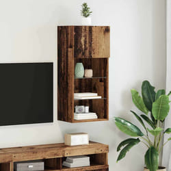Meuble Tv Mural Bois Ancien 40,5 X 30 X 90 Cm Bois D'Ingénierie Vidaxl