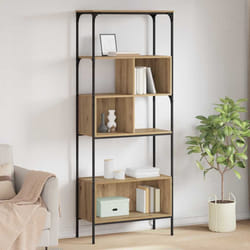 Bibliothèque Chêne Artisanal 76 X 33 X 188,5 Cm Vidaxl