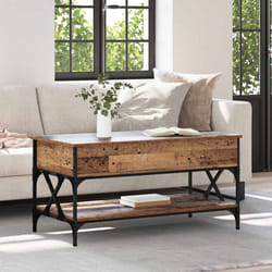 Table Basse Bois Ancien 100 X 50 X 50 Cm Bois D'Ingénierie Vidaxl