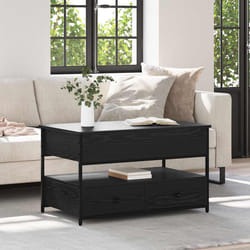 Table Basse Chêne Noir 85 X 50 X 50 Cm Bois D'Ingénierie Vidaxl
