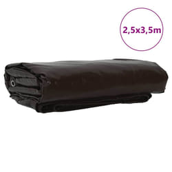 Bâche 650g / M² Marron 2,5 X 3,5 M Toile Avec Revêtement En Pvc Vidaxl