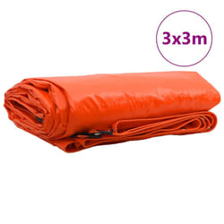 Bâche 650g / M² Orange 3 X 3 M Toile Avec Revêtement En Pvc Vidaxl