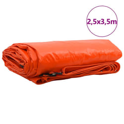 Bâche 650g / M² Orange 2,5 X 3,5 M Toile Avec Revêtement En Pvc Vidaxl