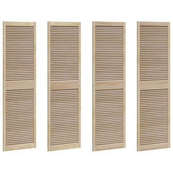 Vidaxl - Portes de cabinet Other 4 pcs Marron 201 x 59.5 x 2.1 cm