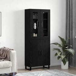 Vidaxl - Haut Armoire Chêne Noir 69,5 X 34 X 90 Cm Bois D'Ingénierie