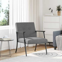Fauteuil Gris Foncé 59 X 75 X 78 Cm Tissu Vidaxl