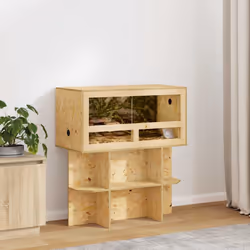 Terrarium Marron 80 X 40 X 40 Cm Osb Vidaxl