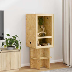 Terrarium Marron 50 X 50 X 80 Cm Osb Vidaxl