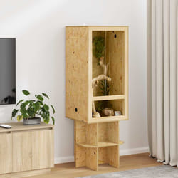 Terrarium Marron 50 X 50 X 100 Cm Osb Vidaxl