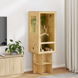 Terrarium Marron 50 X 50 X 100 Cm Osb Vidaxl