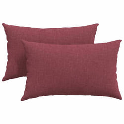 Coussins De Canapé 2 Pcs Bordeaux 50 X 30 Cm Tissu Vidaxl