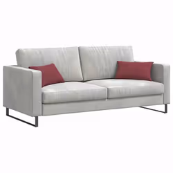 Coussins De Canapé 2 Pcs Bordeaux 50 X 30 Cm Tissu Vidaxl - Vue supplémentaire 2