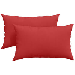 Coussins De Canapé 2 Pcs Rouge 50 X 30 Cm Tissu Vidaxl