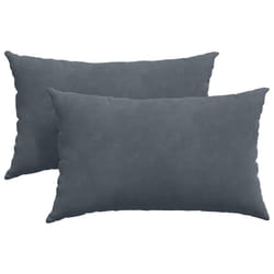Coussins De Canapé 2 Pcs Gris Foncé 50 X 30 Cm Vidaxl