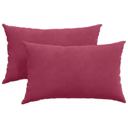 Coussins De Canapé 2 Pcs Rouge Bordeaux 50 X 30 Cm Vidaxl