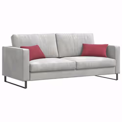 Coussins De Canapé 2 Pcs Rouge Bordeaux 50 X 30 Cm Vidaxl - Vue supplémentaire 2