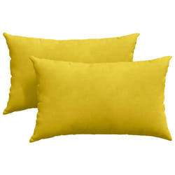 Coussins De Canapé 2 Pcs Jaune 50 X 30 Cm Vidaxl