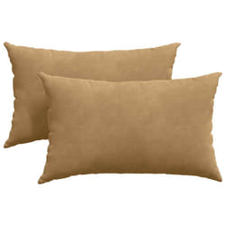 Coussins De Canapé 2 Pcs Marron 50 X 30 Cm Vidaxl