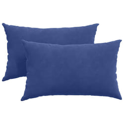 Coussins De Canapé 2 Pcs Bleu Police 50 X 30 Cm Vidaxl