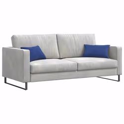 Coussins De Canapé 2 Pcs Bleu Police 50 X 30 Cm Vidaxl - Vue supplémentaire 2
