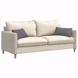 Coussins De Canapé 2 Pcs Gris Foncé 50 X 30 Cm Tissu Vidaxl - Vue supplémentaire 2
