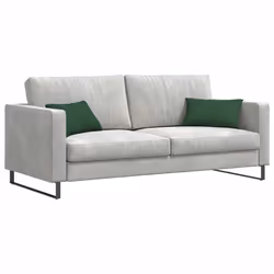 Coussins De Canapé 2 Pcs Vert Foncé 50 X 30 Cm Vidaxl - Vue supplémentaire 2