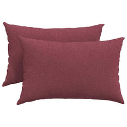 Coussins De Canapé 2 Pcs Bordeaux 60 X 40 Cm Tissu Vidaxl