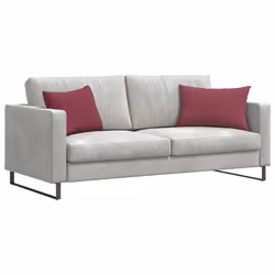 Coussins De Canapé 2 Pcs Bordeaux 60 X 40 Cm Tissu Vidaxl - Vue supplémentaire 2