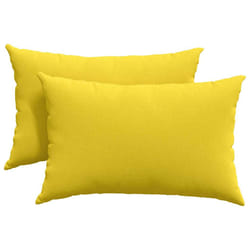 Coussins De Canapé 2 Pcs Jaune Clair 60 X 40 Cm Tissu Vidaxl