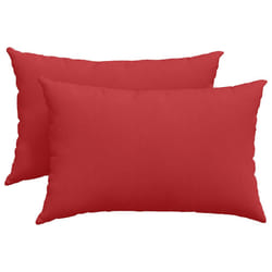 Coussins De Canapé 2 Pcs Rouge 60 X 40 Cm Tissu Vidaxl