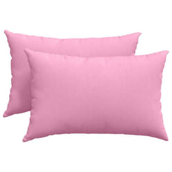 Coussins De Canapé 2 Pcs Rose 60 X 40 Cm Tissu Vidaxl