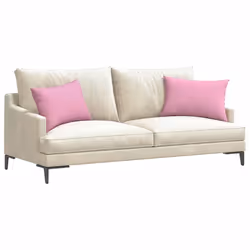 Coussins De Canapé 2 Pcs Rose 60 X 40 Cm Tissu Vidaxl - Vue supplémentaire 2