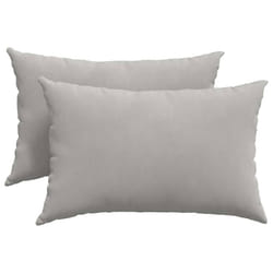 Coussins De Canapé 2 Pcs Gris Clair 60 X 40 Cm Tissu Vidaxl