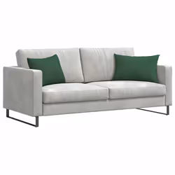 Coussins De Canapé 2 Pcs Vert Foncé 60 X 40 Cm Vidaxl - Vue supplémentaire 2