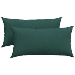 Coussins De Canapé 2 Pcs Vert Foncé 80 X 40 Cm Tissu Vidaxl