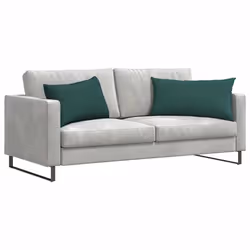 Coussins De Canapé 2 Pcs Vert Foncé 80 X 40 Cm Tissu Vidaxl - Vue supplémentaire 2