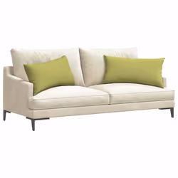 Coussins De Canapé 2 Pcs Vert Clair 80 X 40 Cm Tissu Vidaxl - Vue supplémentaire 2