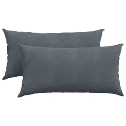 Coussins De Canapé 2 Pcs Gris Foncé 80 X 40 Cm Vidaxl