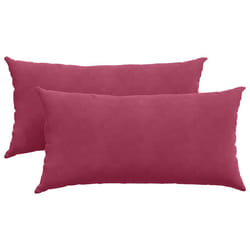 Coussins De Canapé 2 Pcs Bordeaux 80 X 40 Cm Vidaxl