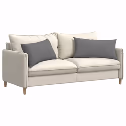 Coussins De Canapé 2 Pcs Gris Foncé 80 X 40 Cm Tissu Vidaxl - Vue supplémentaire 2