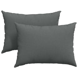 Coussins De Canapé 2 Pcs Gris Foncé 70 X 50 Cm Tissu Vidaxl