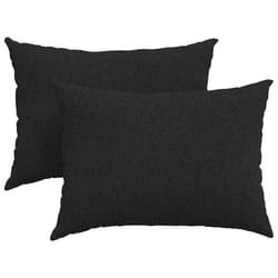 Coussins De Canapé 2 Pcs Noir 70 X 50 Cm Tissu Vidaxl