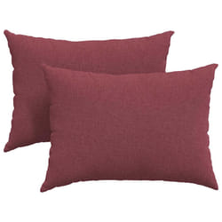 Coussins De Canapé 2 Pcs Bordeaux 70 X 50 Cm Tissu Vidaxl